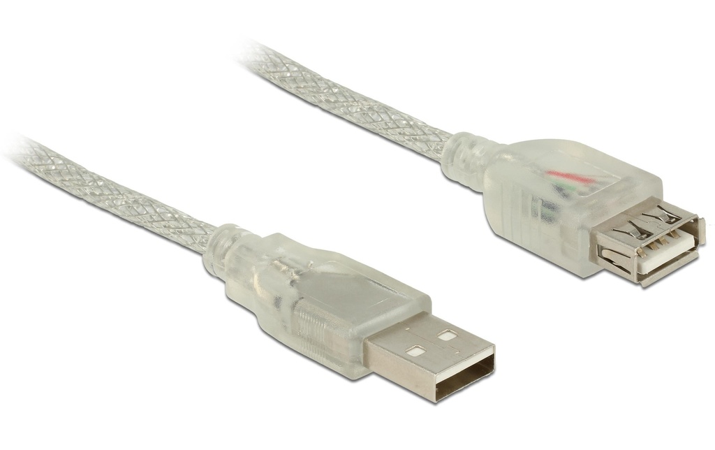 Delock Câble de prolongation USB 2.0  USB-A - USB-A 1 m