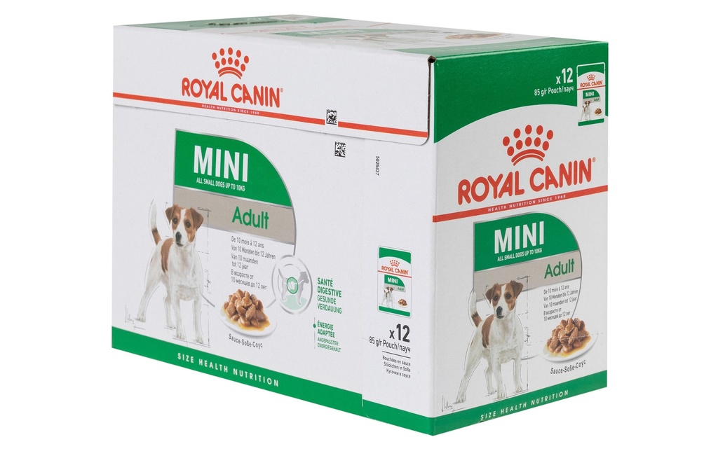 Royal Canin Alimentation humide Health Nutrition Mini Adult Sauce, 12 x 85 g