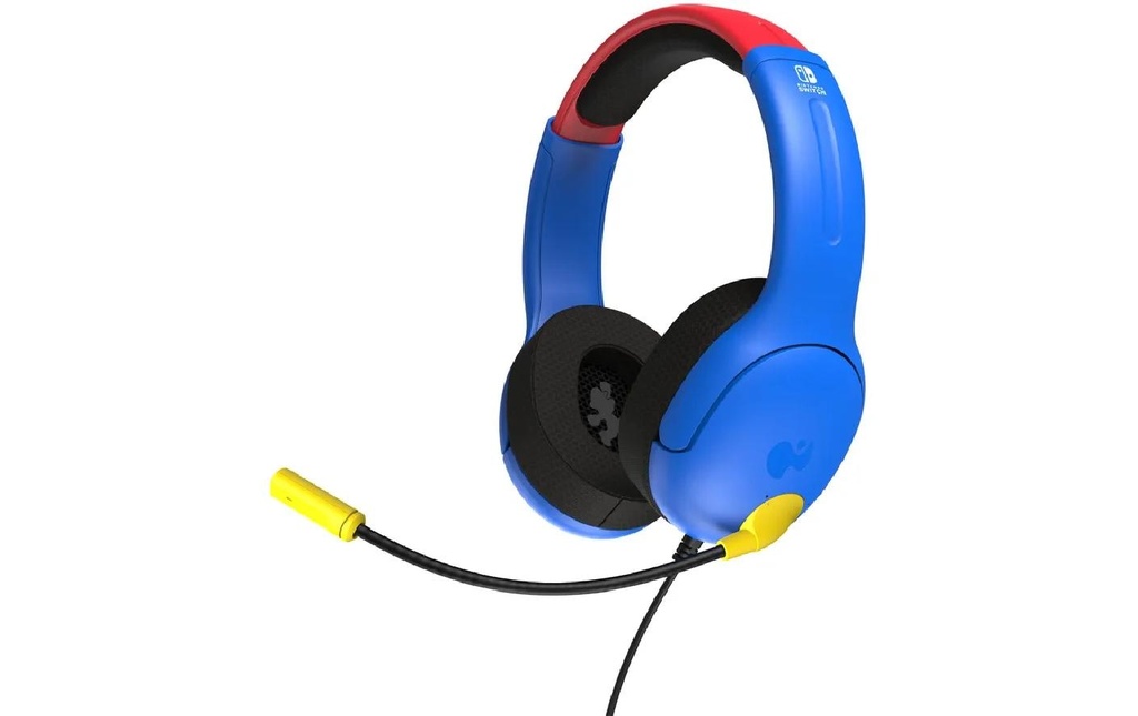 PDP Casque gaming Airlite Mario Bleu/Rouge