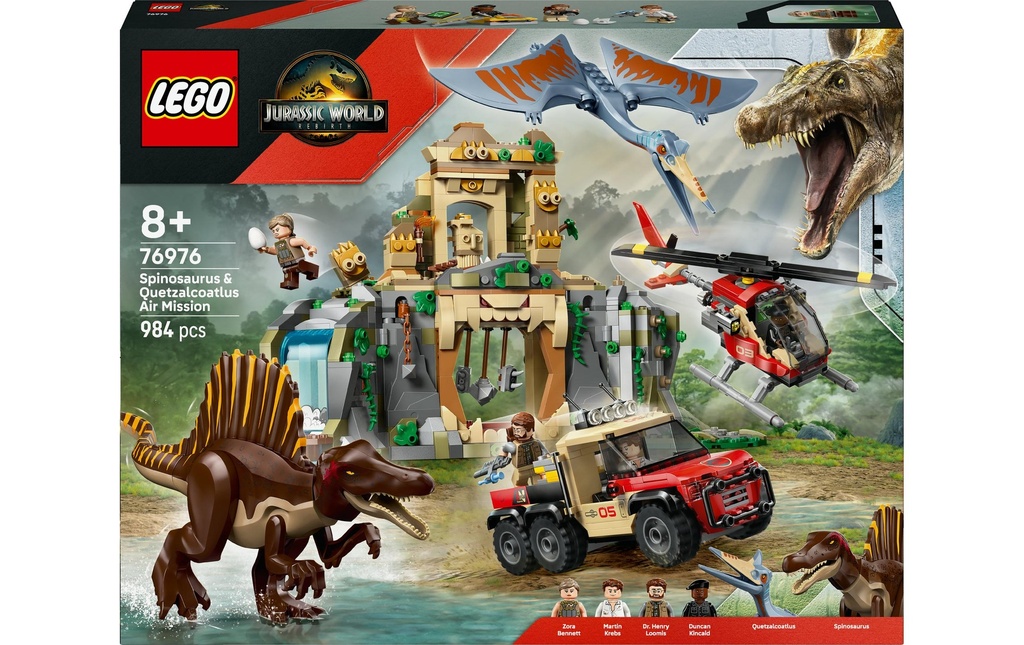 LEGO® Jurassic World Spinosaures et Quetzalcoatlus: hélicoptère