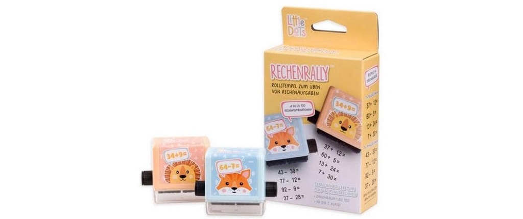 LITTLE DOTS Rally calcul timbre roul.PLUS (2 pces)