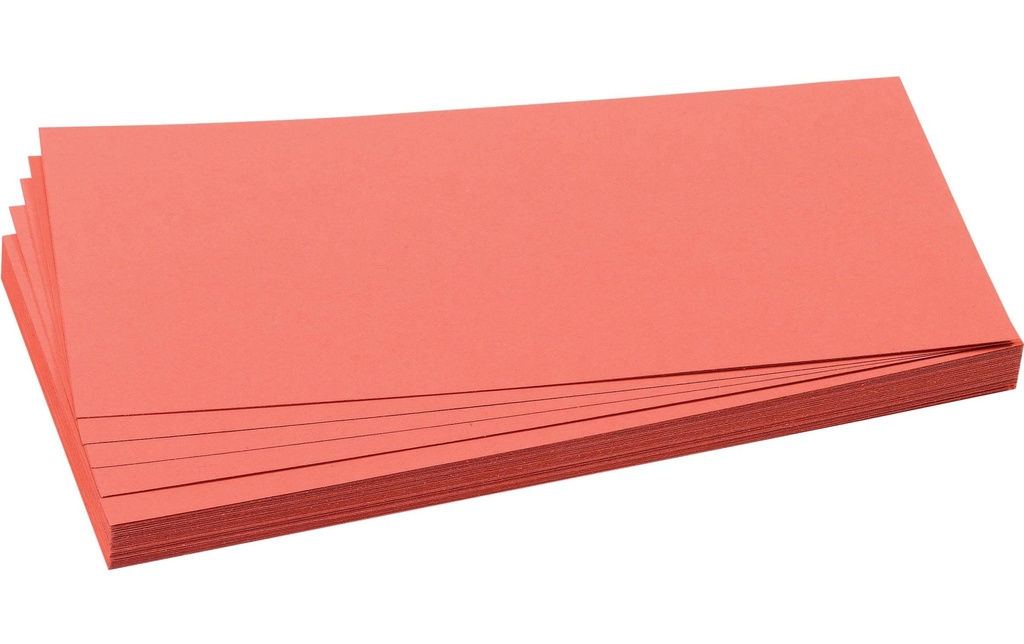 Franken Cartes de présentation 20.5 x 9.5 cm, rouge, 500 pièces