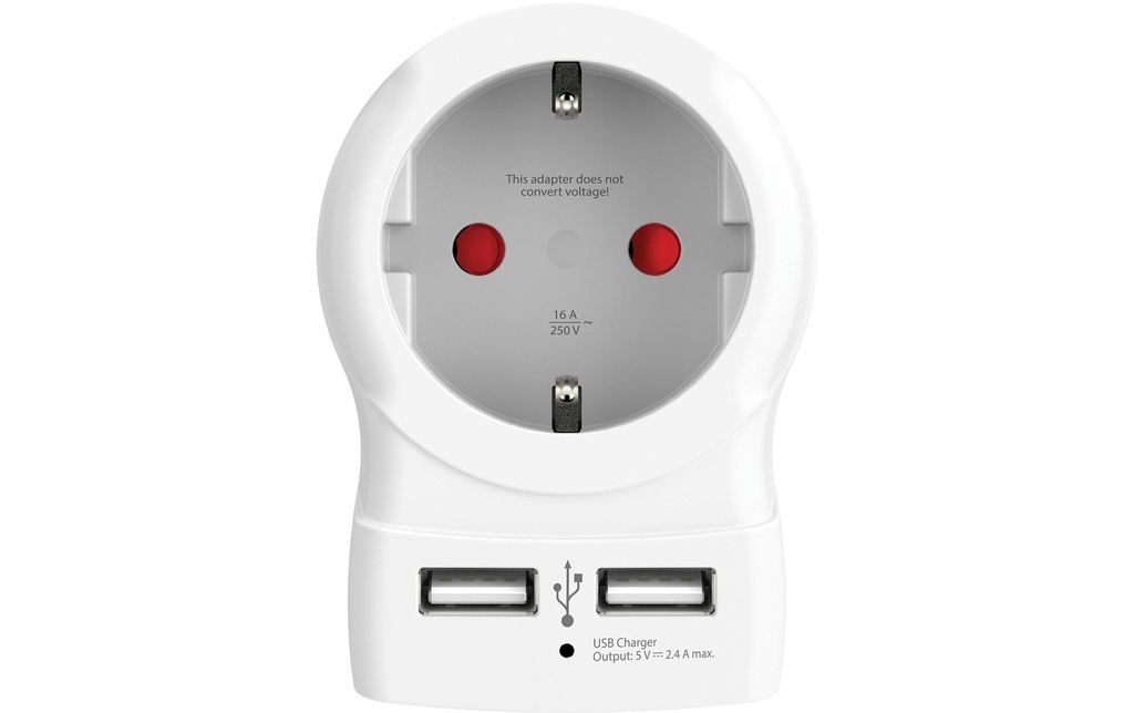 SKROSS Adaptateur de voyage Country Europe / Europe, USB
