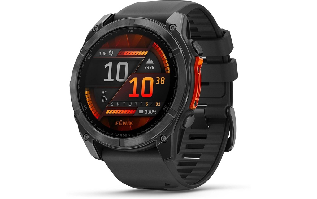 GARMIN Montre de sport Fenix 8 AMOLED, 47 mm Noir/gris ardoise