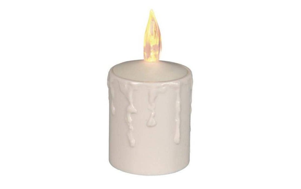 Star Trading Bougie funéraire LED Paula Ø 6 x 11,5 cm, Beige