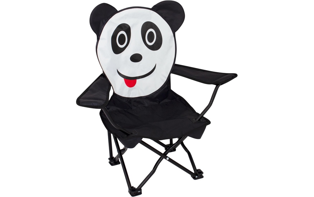 Eurotrail Chaise de camping Ardeche Panda Blanc/Noir