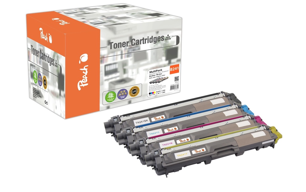 Peach Toner Brother TN-241 Magenta/Yellow/noir/Cyan