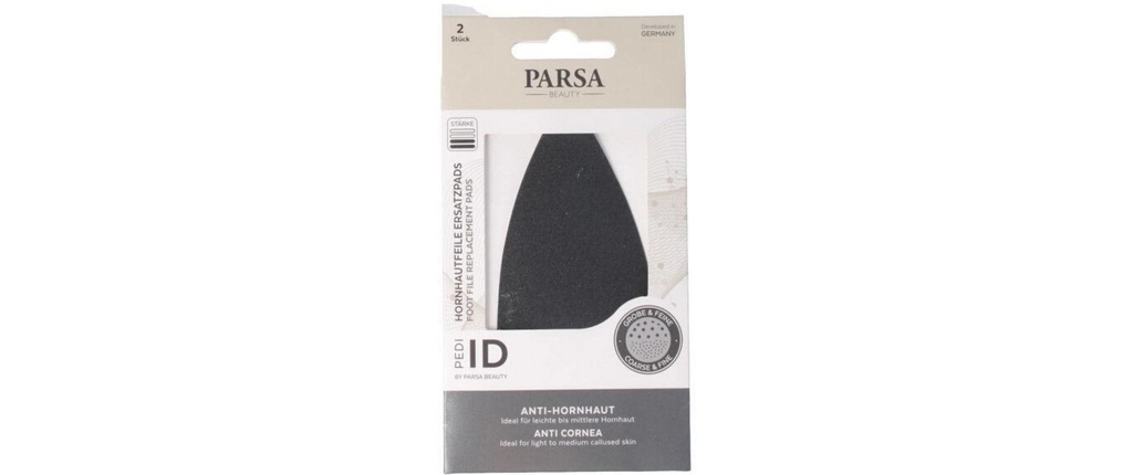 Parsa Beauty Lime à callosité Surfaces de limage de rechange Pedi ID Duo