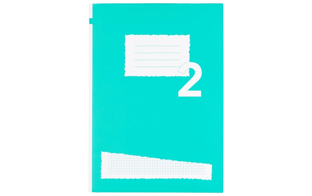 office focus Cahier d'école A4, À carreaux, Vert, 10 Pièce/s