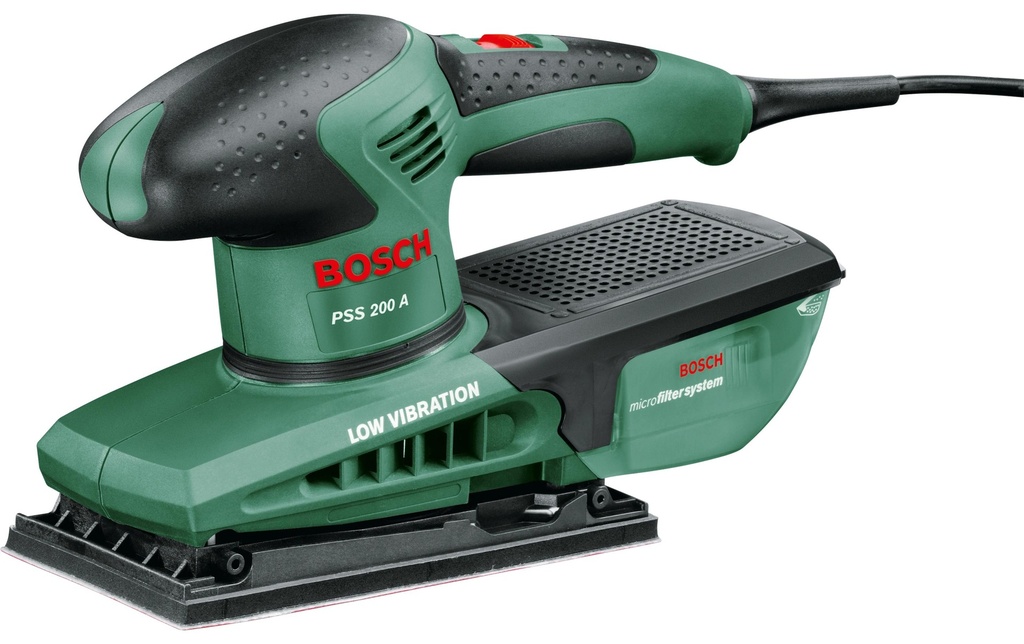 Bosch Ponceuse vibrante PSS 200 A fonctionnement du secteur