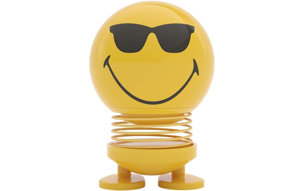 Hoptimist Objet à exposer Bumble Smiley Cool S 8 cm, Jaune