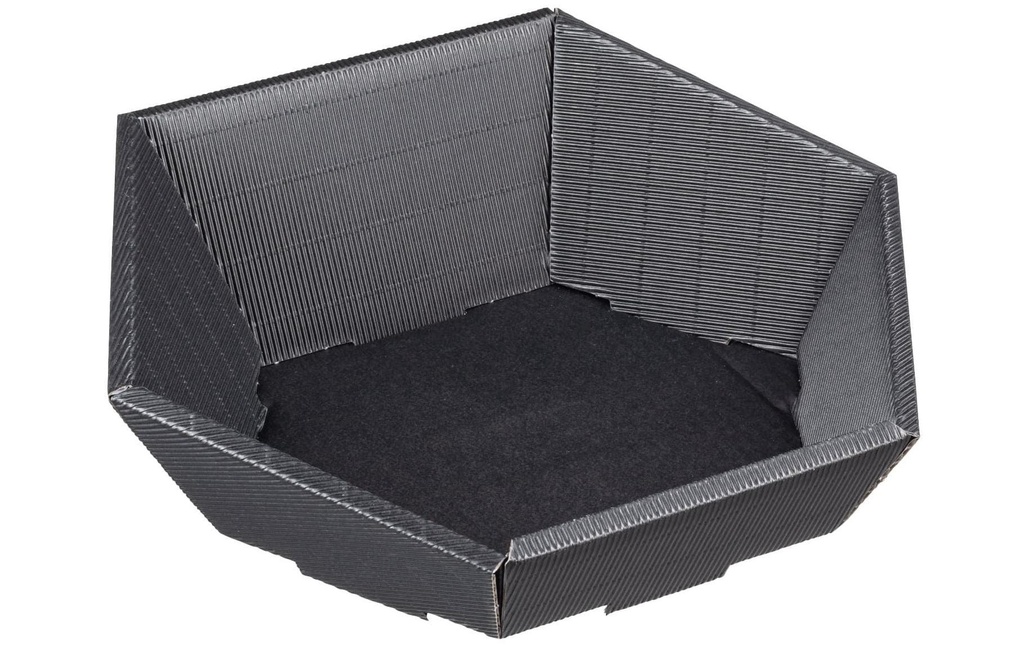 Brieger Corbeille cadeau hexagonale 1 pièce, Noir