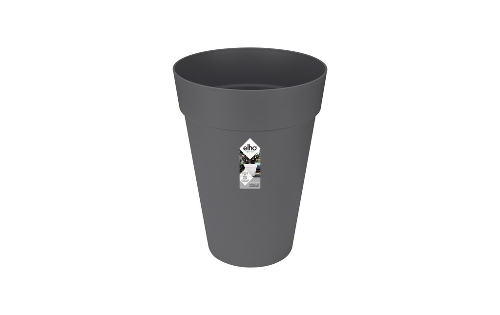 Elho Pot à fleur Loft Urban Rond Haut 35 cm Noir