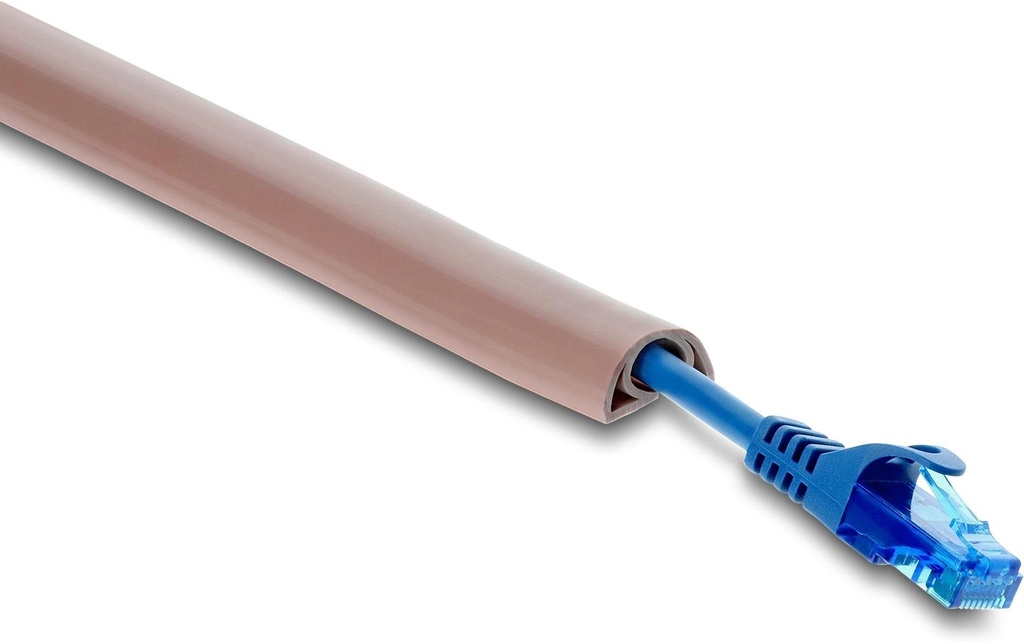 Delock Goulotte PVC flexible 2 m x 20 mm Brun