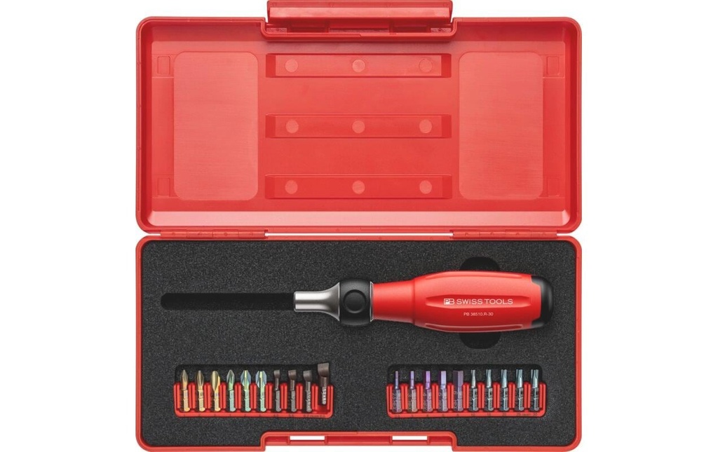 PB Swiss Tools Embouts de tournevis SwissGrip Evo Twister avec cliquet 30 mm