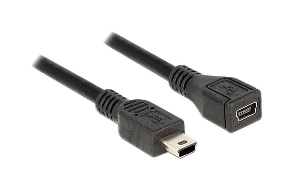 Delock Câble de prolongation USB 2.0  Mini-USB B - Mini-USB B 1 m