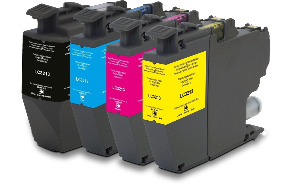 Generic Ink Encre Brother LC3213 Multipack Magenta/Yellow/noir/Cyan