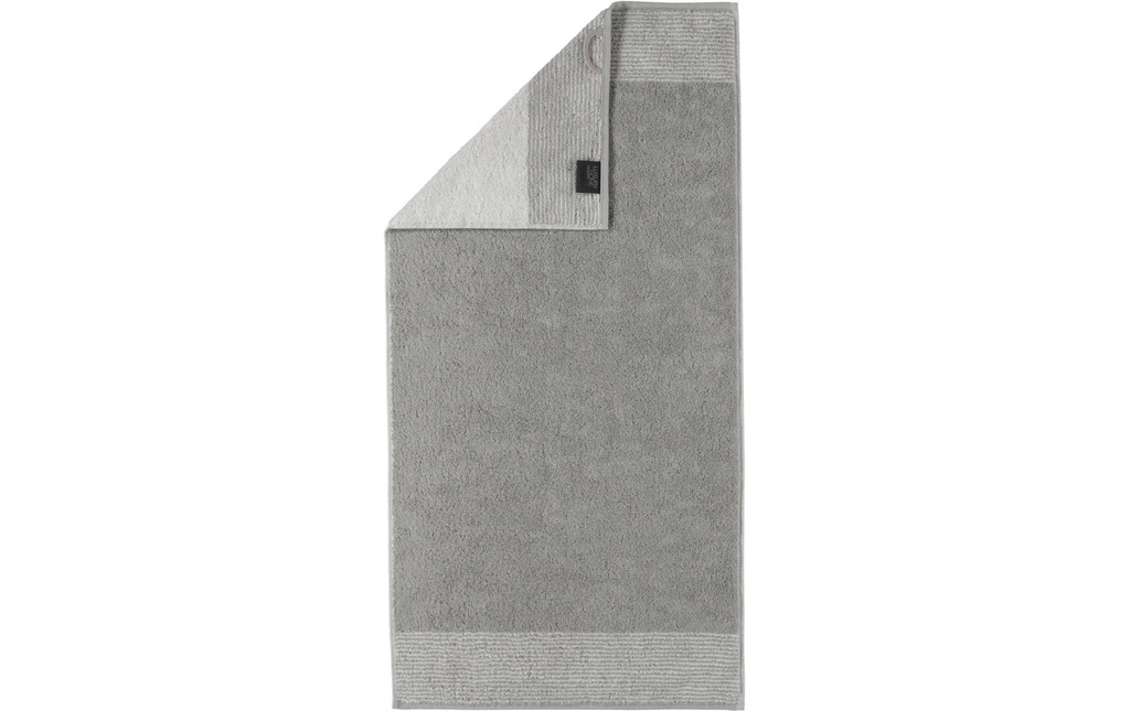 Cawö Serviette Two Tone 50 x 100 cm, Platine