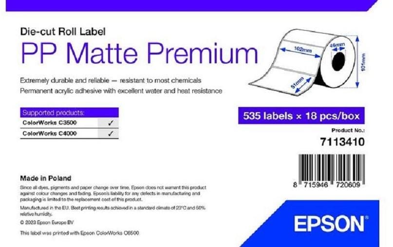 Epson Rouleau à étiquettes 102 x 51 mm