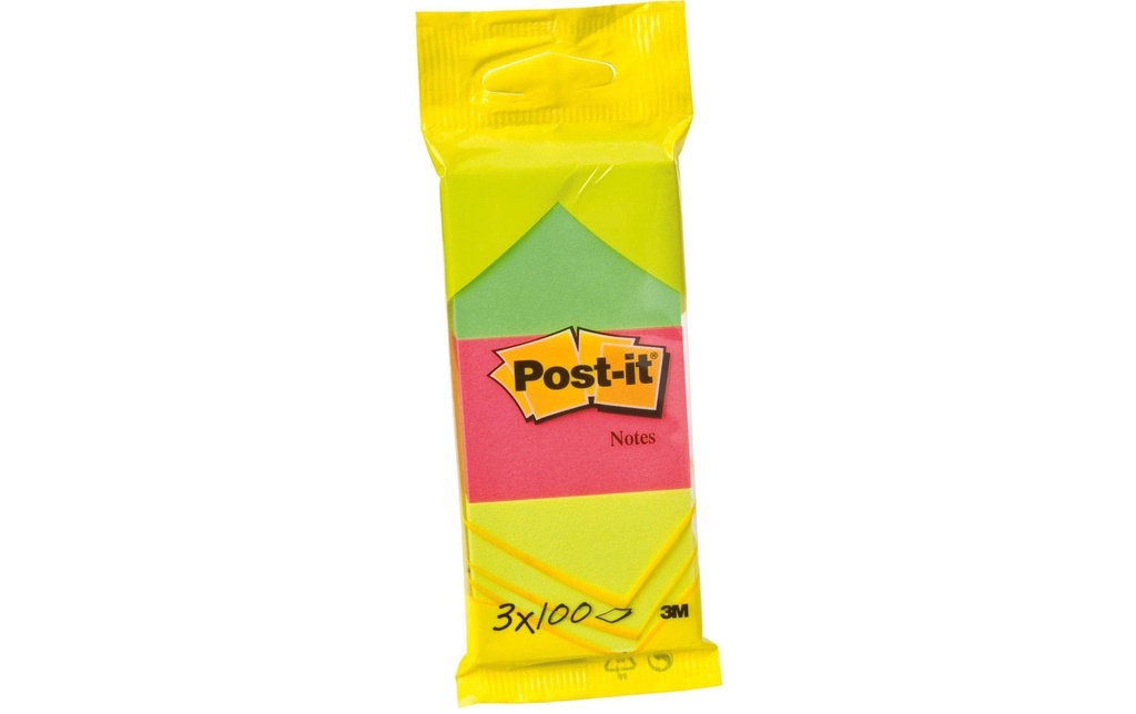 Post-it Fiche de bloc-notes Post-it 3.8 cm x 5.1 cm,  3 Blöcke