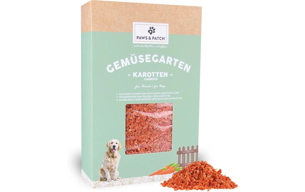 Paws & Patch Supplément alimentaire pour chiens Flocons de carottes 900 g