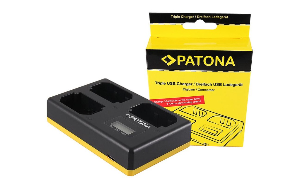 Patona Chargeur USB Triple Sony NP-FZ100