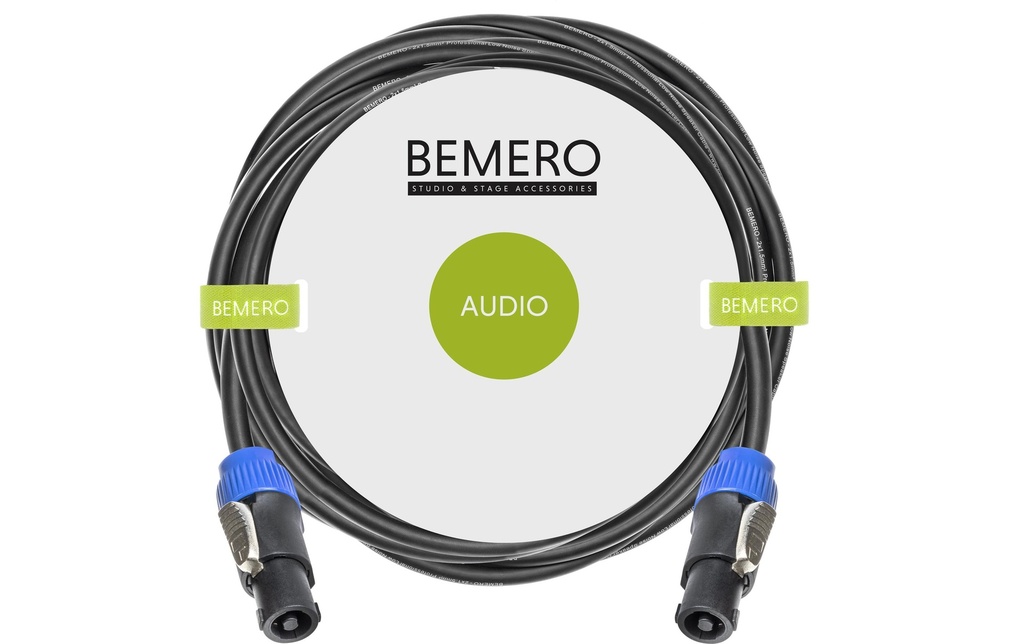 Bemero Câble de haut-parleurs SpeakON – SpeakON 2x 1.5mm² 15 m