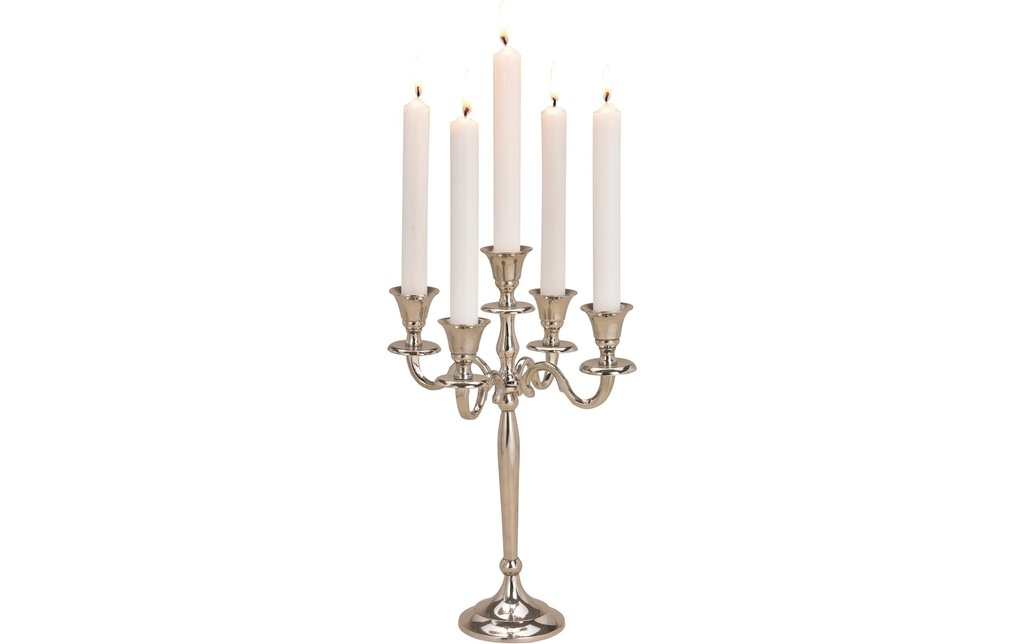 G. Wurm Chandelier avec 5 bras 1 Pièce/s, Argenté