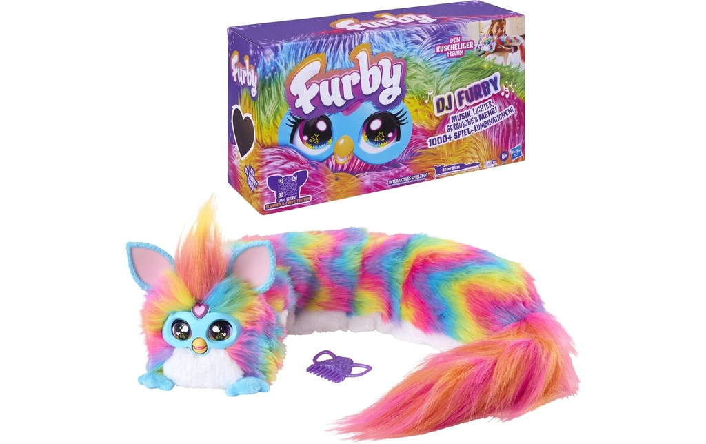Furby Peluche DJ Furby Arc-en-ciel peluche interactive