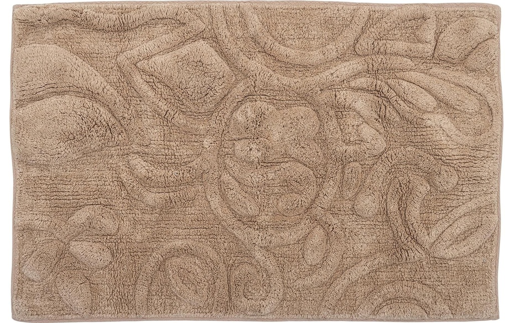 Bloomingville Tapis de bain Sestu 50 x 75 cm, Brun
