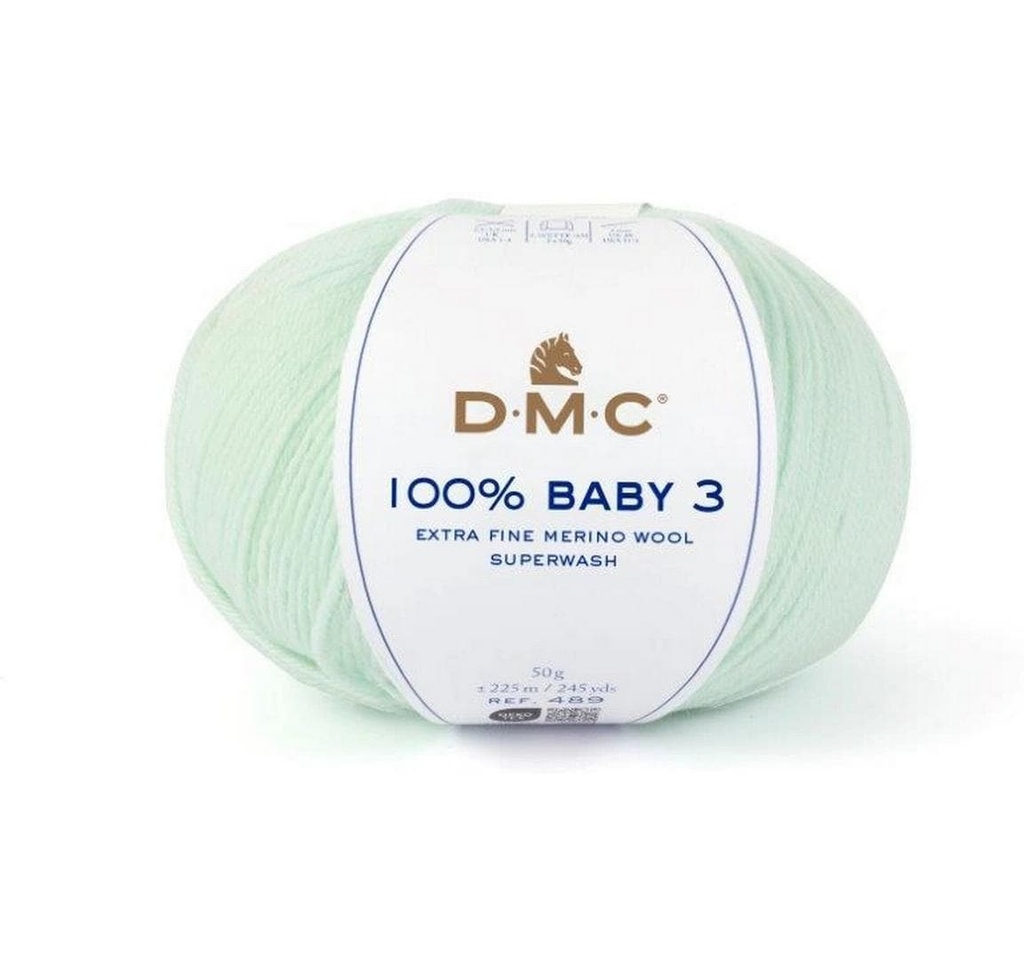 DMC Laine 100% bébé 3 Menthe