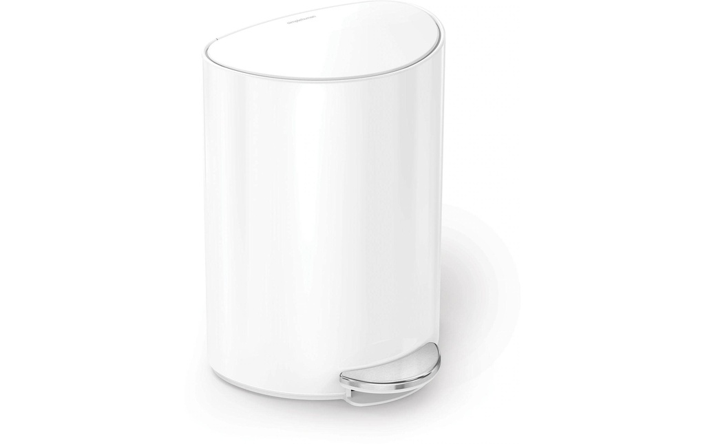 Simplehuman Poubelle 6 l, Blanc