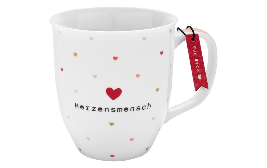 Sheepworld Tasse universelle Herzensmensch 400 ml, 1 Pièce/s, Blanc