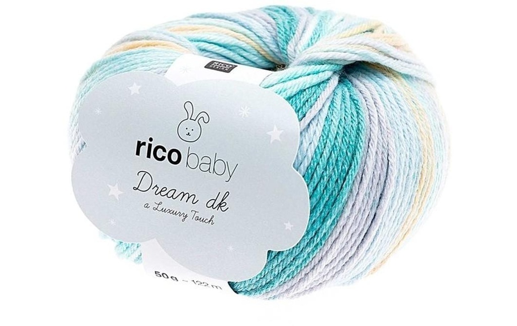Rico Design Laine Baby Dream dk 50 g, Turquoise mix