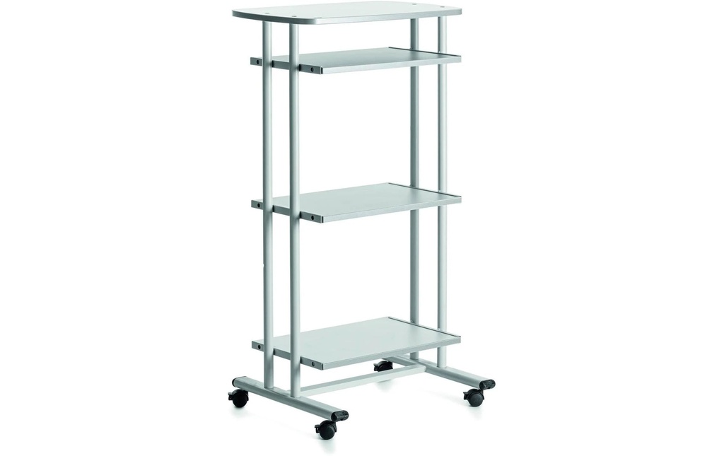 Rocada Table d'ordinateur 68 x 53 x 126 cm, Gris