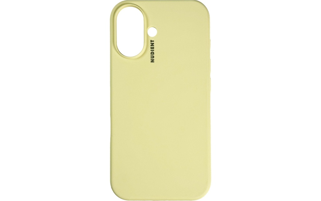 Nudient Coque arrière Base Case Magsafe iPhone 16 Jaune pâle