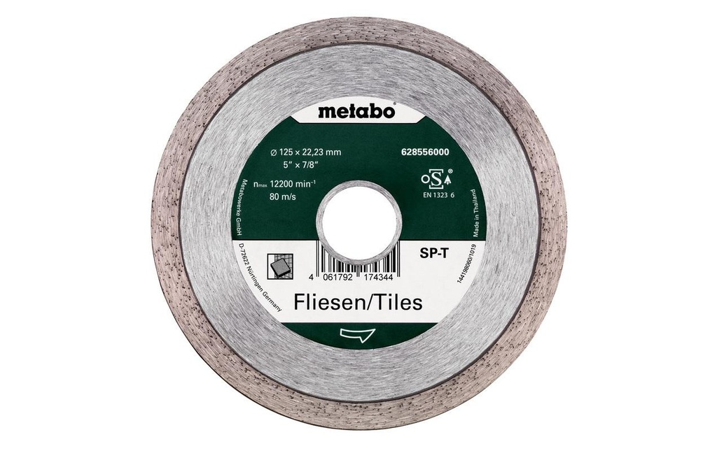 Metabo Disque à trancher SP-T Carreaux Diamant 125 mm