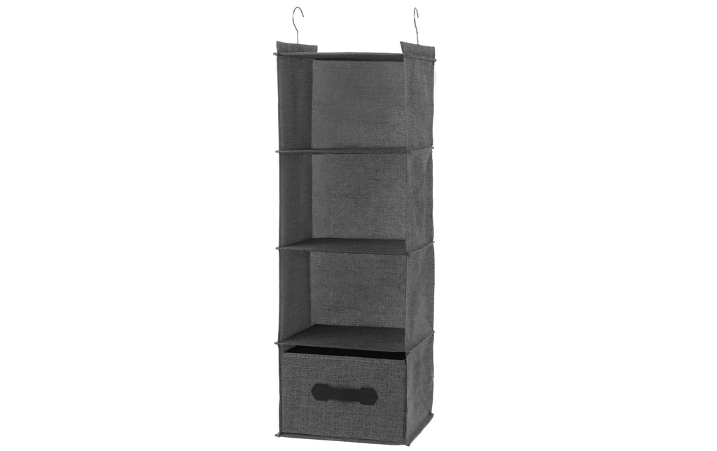 COCON Étagère avec 4 compartiments de rangement, gris