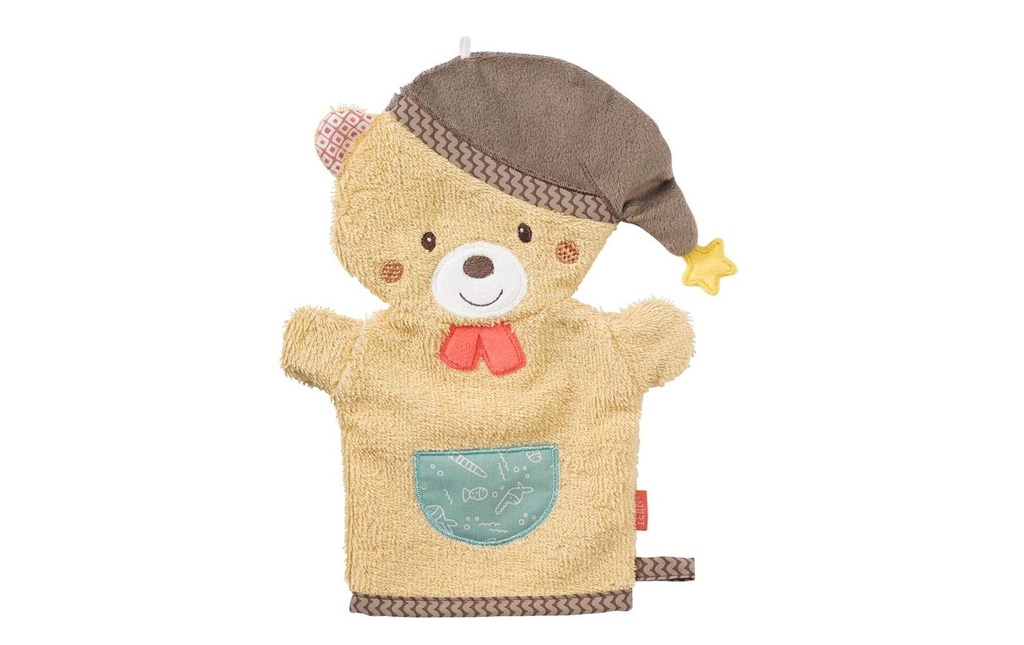 fehn Gants de toilette pour bébé Ours Bruno