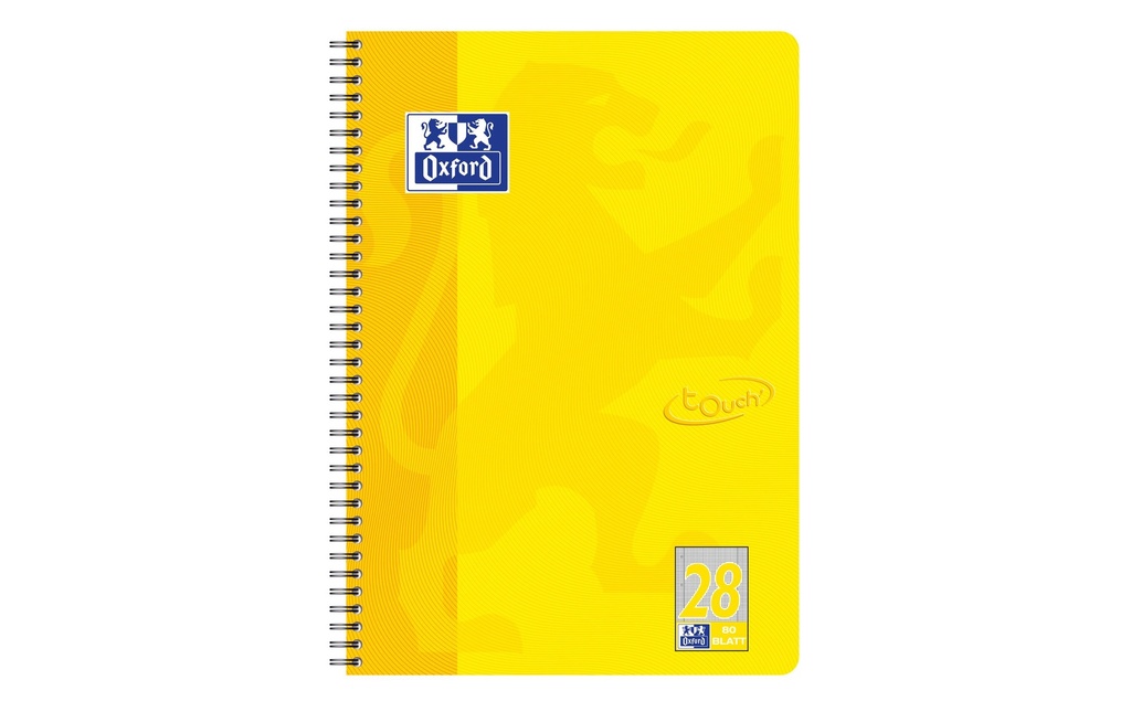 [266086495] OXFORD Bloc collège Touch A4 L28 jaun (160 pces)