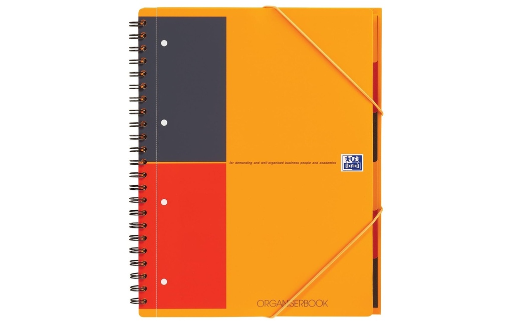 [266100462] OXFORD Organiserbook A4+ 6mm lign.ora (180 pces)