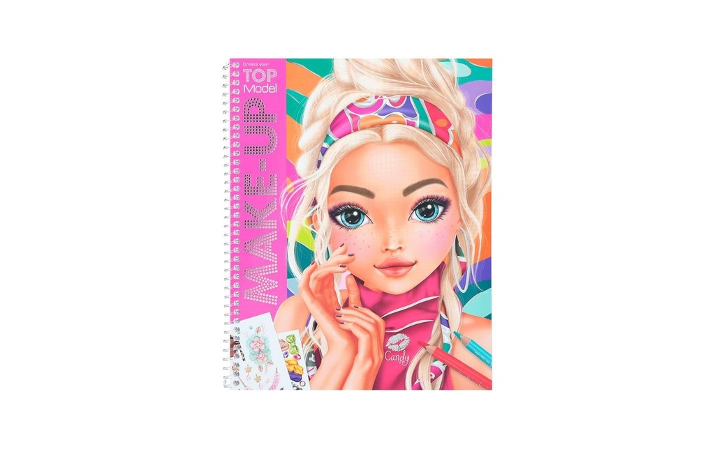 Topmodel Album d’autocollants Maquillage Top Model 60 pages