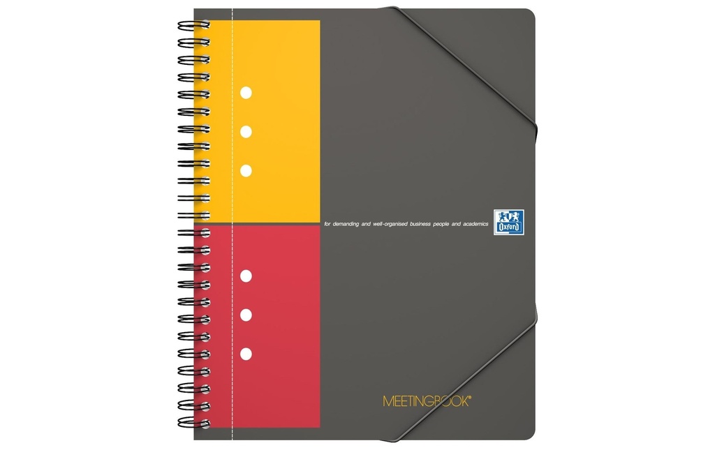 [266102104] OXFORD Meetingbook A5+ 5mm quadr.gris (160 pces)