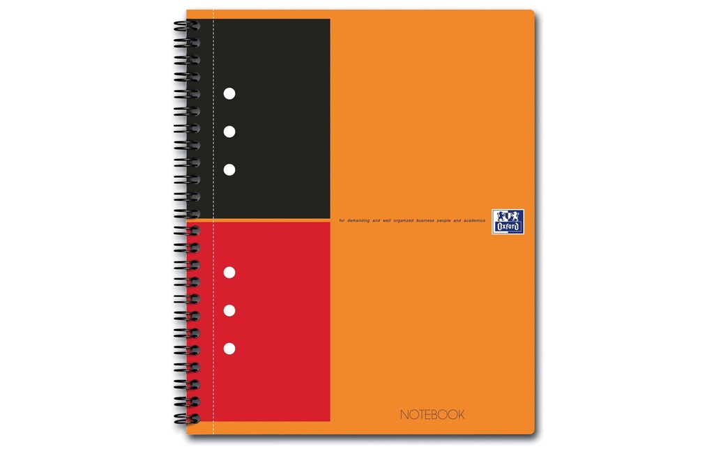 [266102680] OXFORD Notebook A5+ 6mm ligné orange (160 pces)