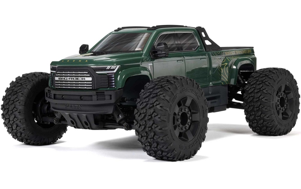 Arrma Monster Truck Big Rock BLX 223S, Vert ARTR, 1:10