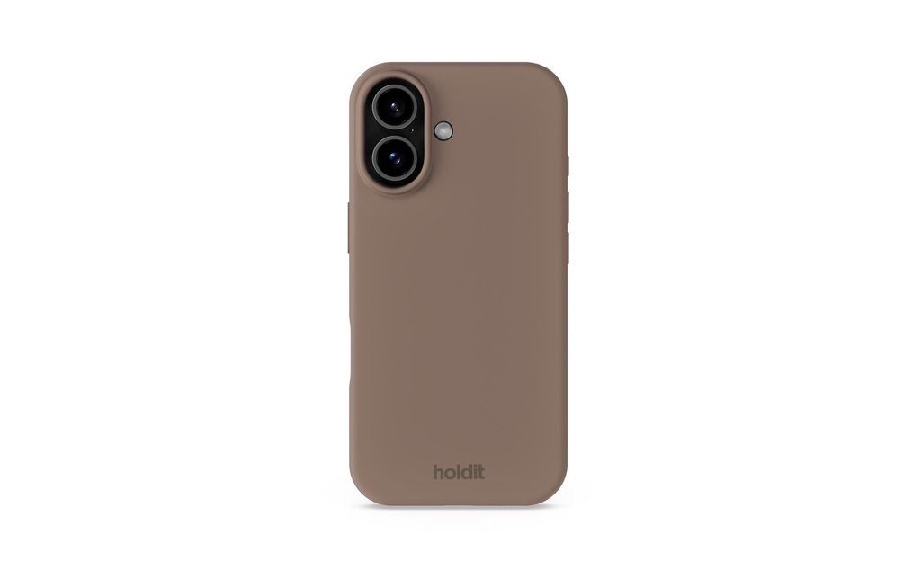 Holdit Coque arrière Silicone iPhone 17 Brun