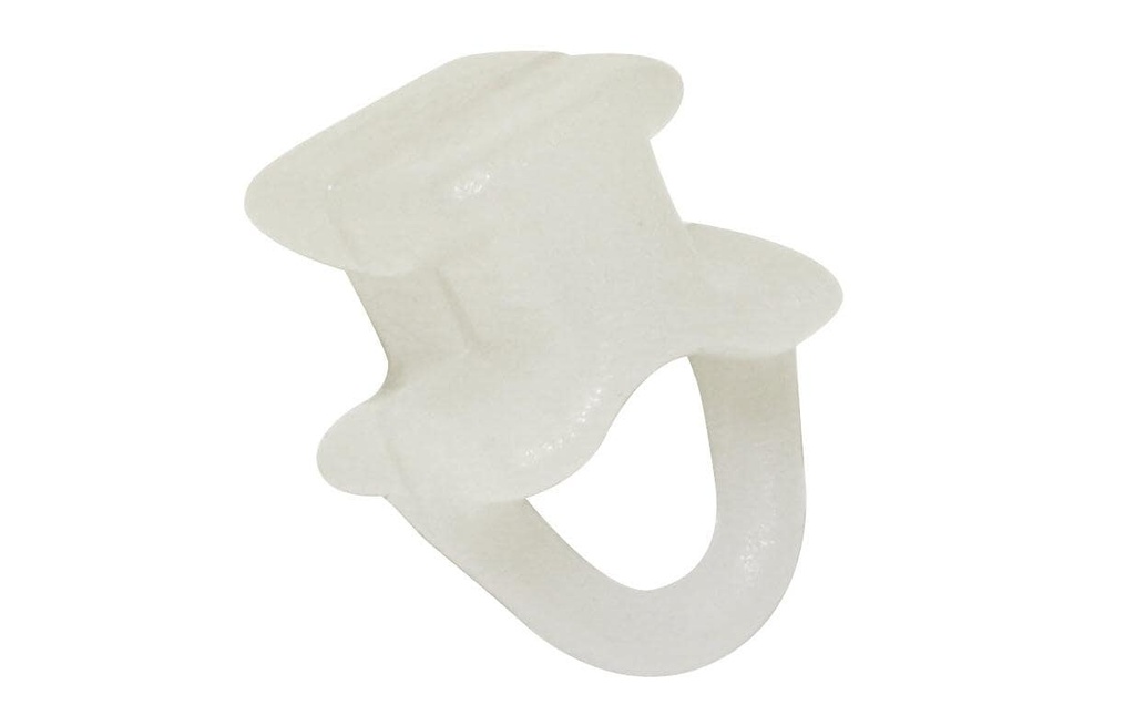 Gardinia Glisseur à œillets Mini, avec barre transversale 50 pièces, blanc