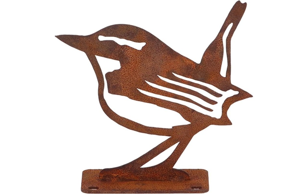 Esschert Design Figure décorative Troglodyte mignon Rouille