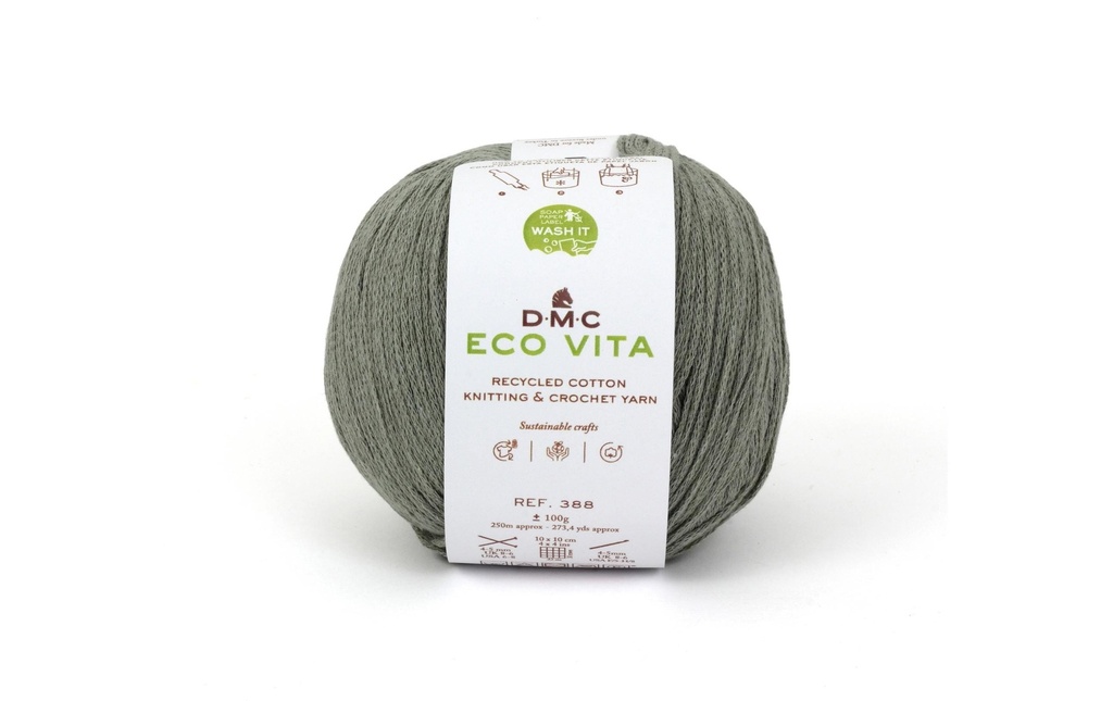 DMC Laine Eco Vita 100 g, Vert mousse