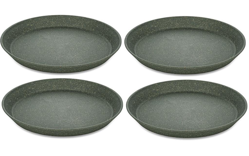 Koziol Assiette non décorative Connect Ø 20.5 cm, 4 Pièce/s, Gris